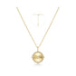 Diamond-Cut Sunny Disc Necklace