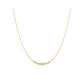 Graduated Bezel-Set Necklace