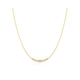 Graduated Bezel-Set Necklace