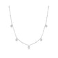 Molten Bezel-Set Droplet Necklace
