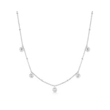 Molten Bezel-Set Droplet Necklace