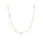 Asymmetric Shell Pearl Station Necklace