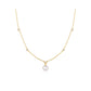 Bezel-Set Station Necklace