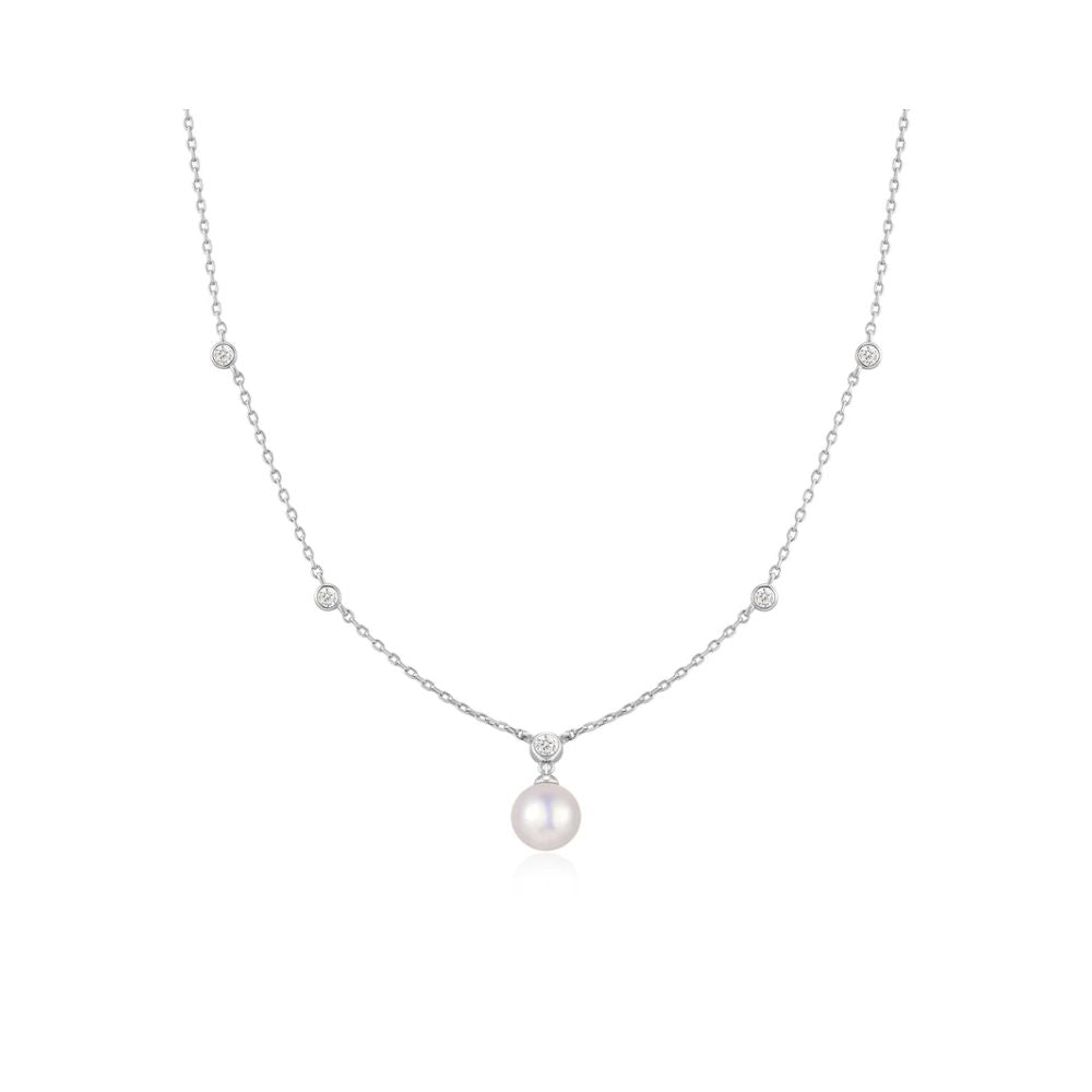 Bezel-Set Station Necklace