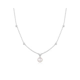 Bezel-Set Station Necklace