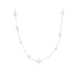 Asymmetric Shell Pearl Necklace