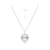 Diamon-Cut Sunny Disc Necklace