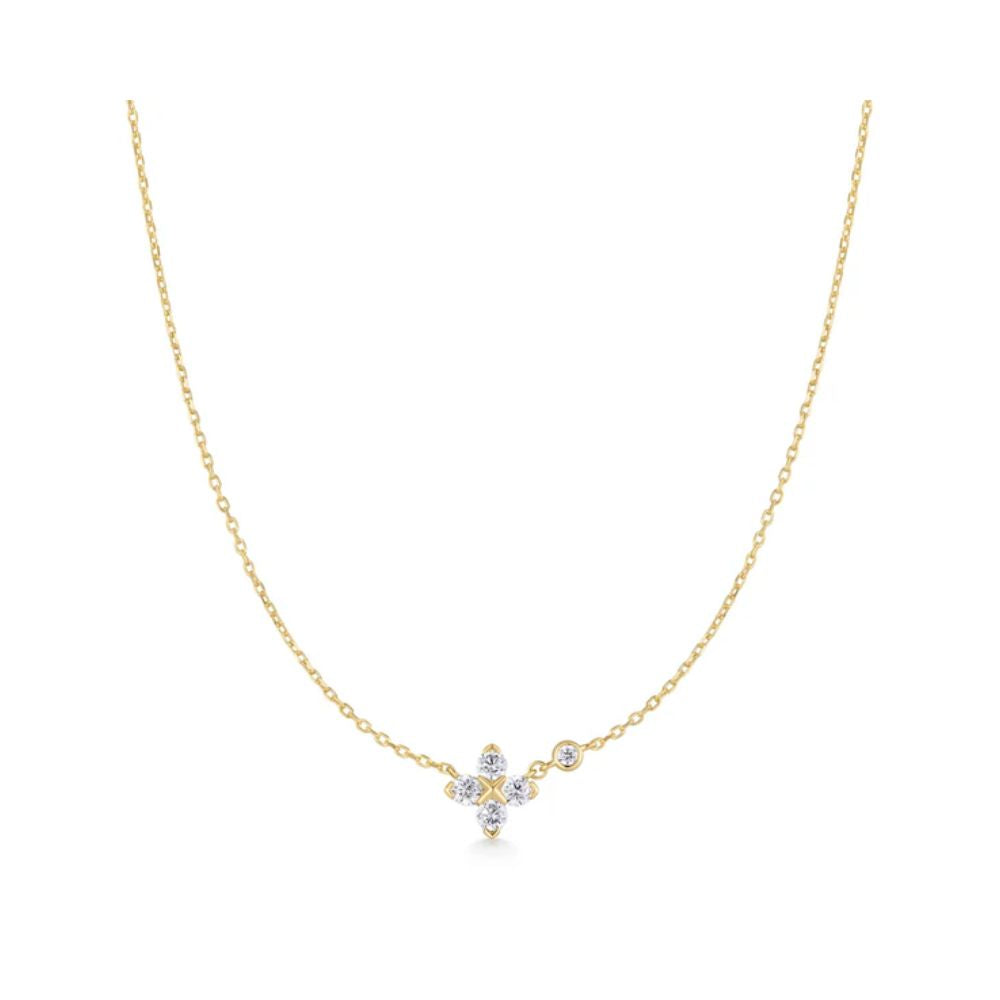 Sparkling Lucky Clover Necklace