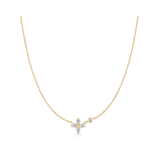 Sparkling Lucky Clover Necklace