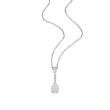 Created Opal & White Topaz Pendant Necklace