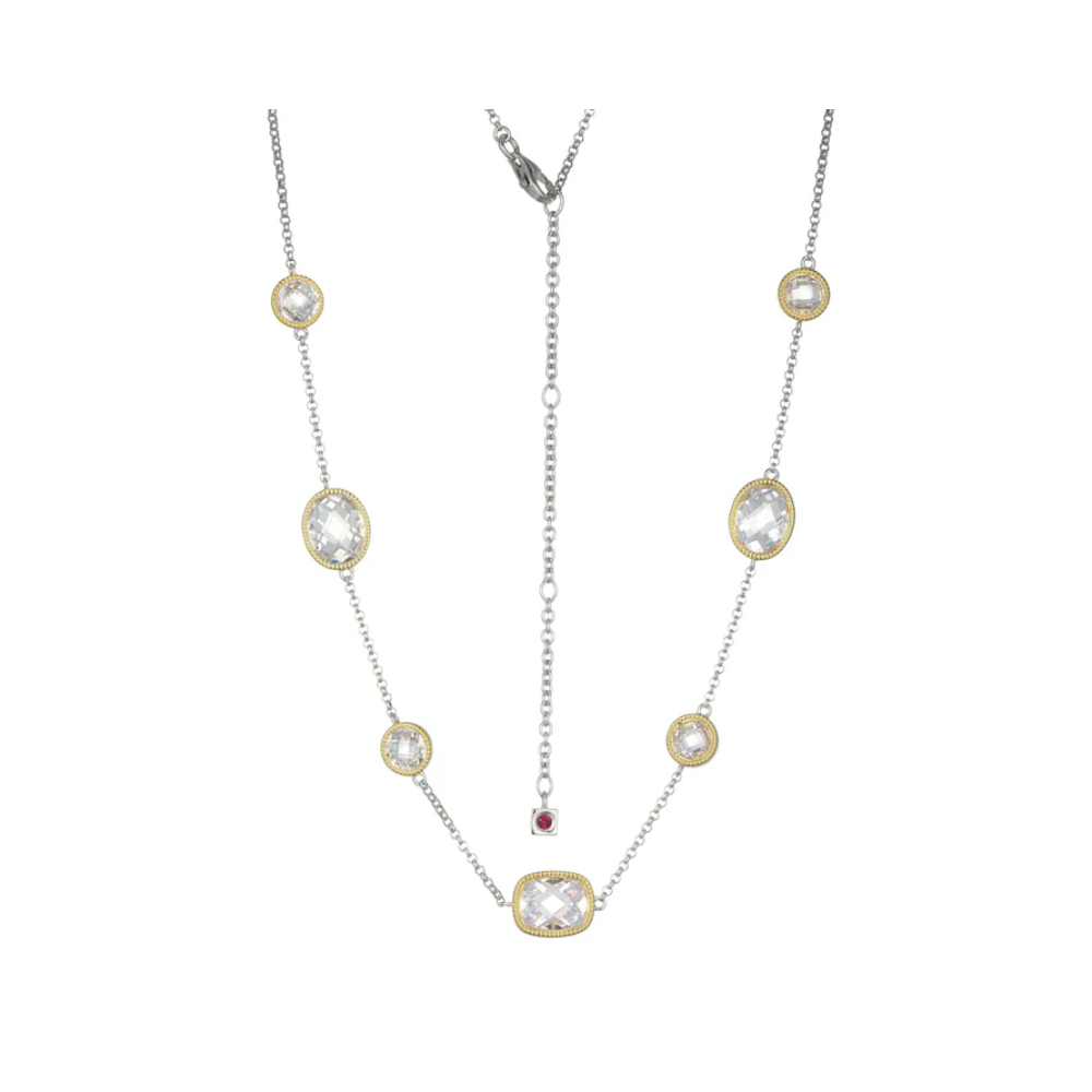 Bezel Station Necklace