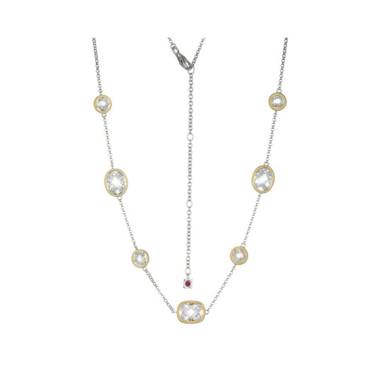Bezel Station Necklace