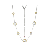 Bezel Station Necklace