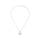Oval CZ Drop Pendant Necklace