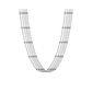 Sterling Silver 5 Strand Station Necklace with Beads