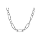 Sterling Silver Alternating Oval/Figure 8 Necklace