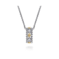 Sterling Silver & 14K White Sapphire Bujukan Pendant Necklace