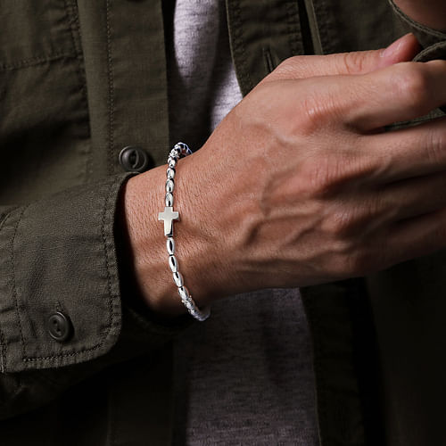 Beaded Cross Bracelet
