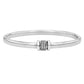 Bangle Bracelet with Diamond Stations
