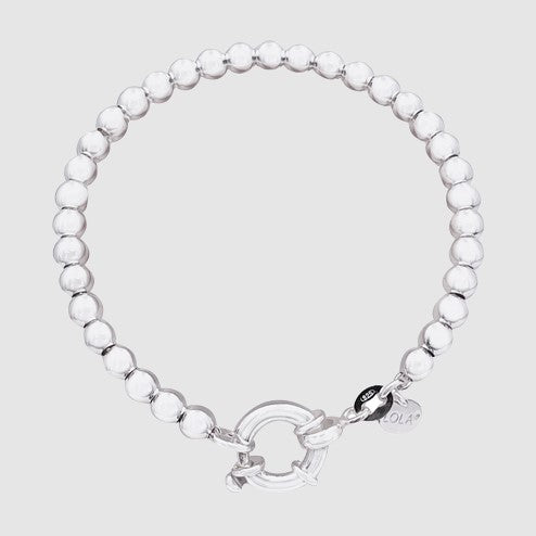 LOLA 7" 5mm Sterling Silver Ball Bracelet
