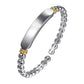 Sterling Silver/14K Bujukan Open Bangle Plate