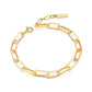 Gold Tone Bold Chunky Chain Bracelet