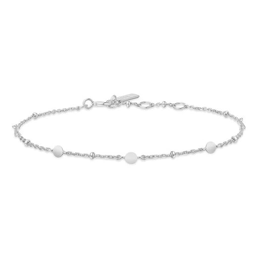 Silver Disc Station Bracelet