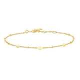 Gold Plated Disc Station Bracelet