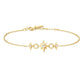 Gold Tone Linked Star Bracele