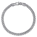Sterling Silver 5mm Cuban Chain Link Bracelet
