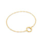 Sterling Silver Gold Plated Mini Link Charm Bracelet - Ania Haie