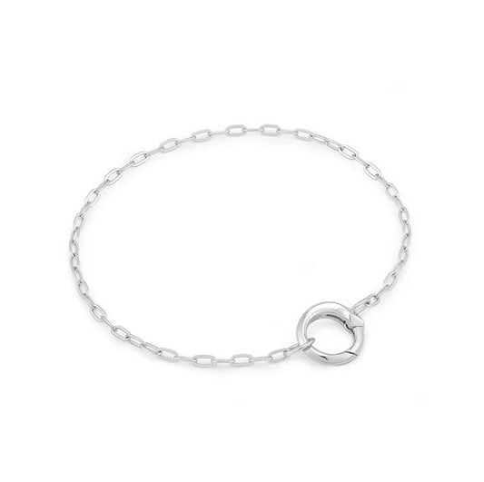 Sterling Silver Mini Link Charm Chain Bracelet - Ania Haie