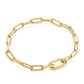 Sterling Silver Gold Plated Linked Chunky Bracelet - Ania Haie