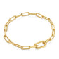 Sterling Silver Gold Plated Linked Chunky Bracelet - Ania Haie