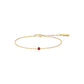 Crimson Solitaire Bracelet