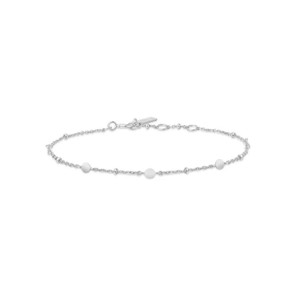 Silver Disc Station Bracelet