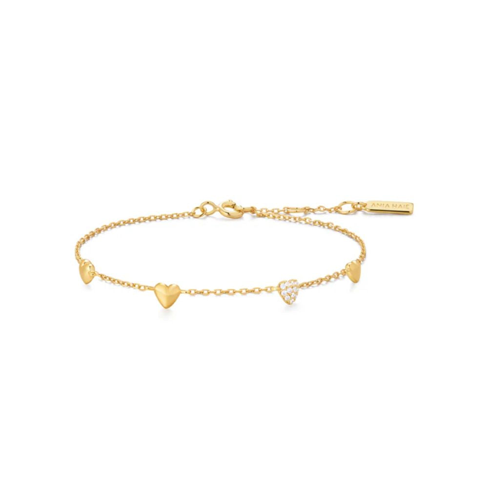 Pave Puffed Heart Station