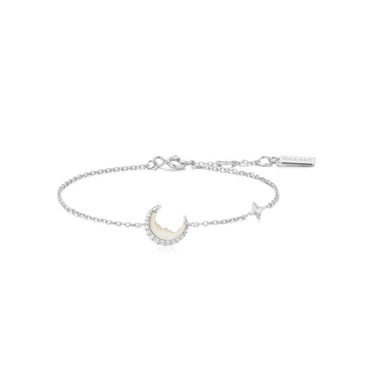 Mother-of-Pearl Crescent Moon Bracelet