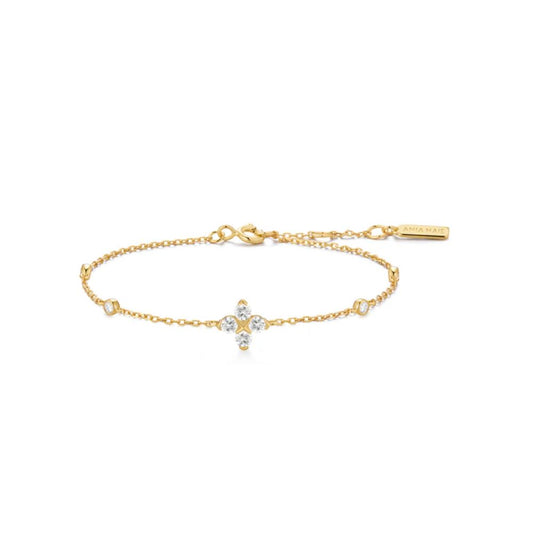Sparkling Lucky Clover Bracelet