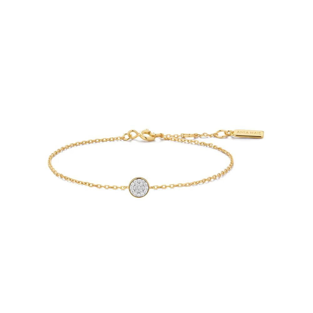 Pave Disc Bracelet