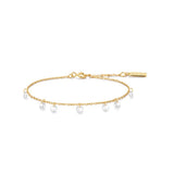 Plated Droplet Station Bracelet