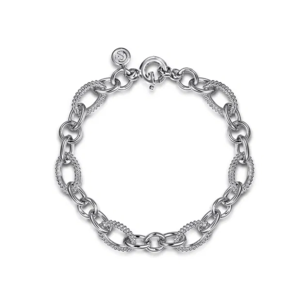 Sterling Silver Bujukan Link Chain Bracelet