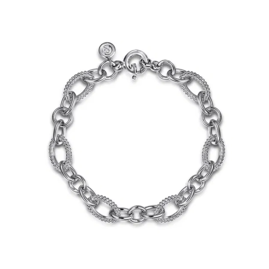 Sterling Silver Bujukan Link Chain Bracelet