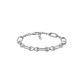 Sterling Silver Alternating Oval/Figure 8 Link Bracelet
