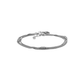 Sterling Silver 3 Strand Multi Chain Bracelet