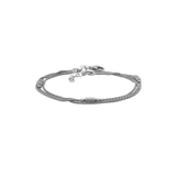 Sterling Silver 3 Strand Multi Chain Bracelet