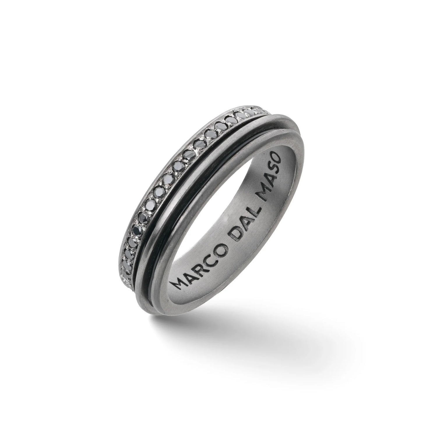 Oxidized Acies Triple Thin Ring