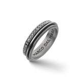 Oxidized Acies Triple Thin Ring