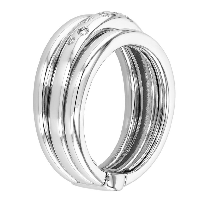 3-Row Flush Diamond Band