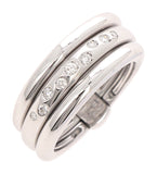 3-Row Flush Diamond Band